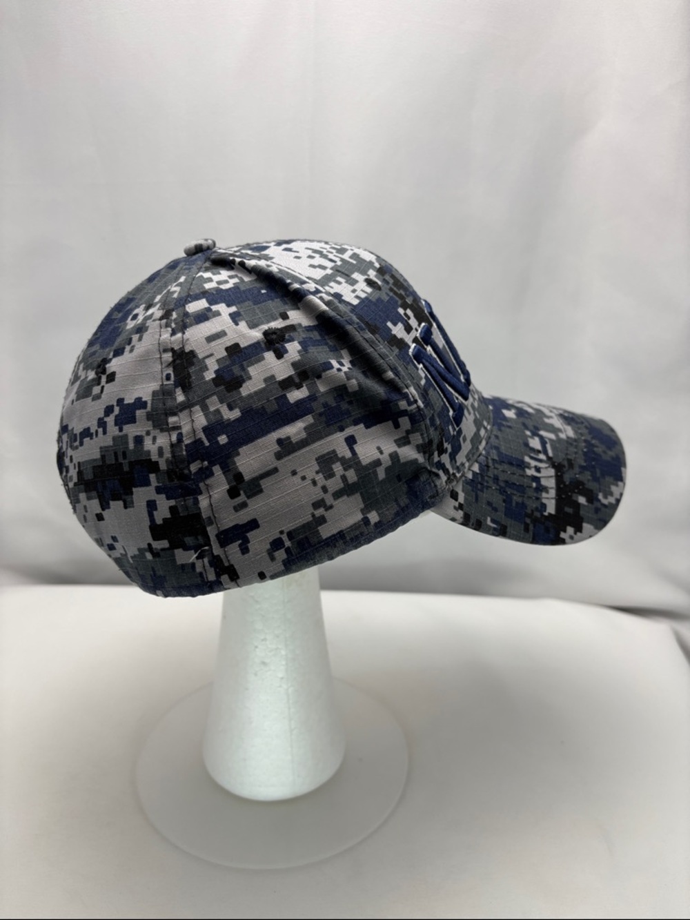 NAVY Digital Camo Baseball Cap - Blue Gray #0504 - Picture 5 of 9